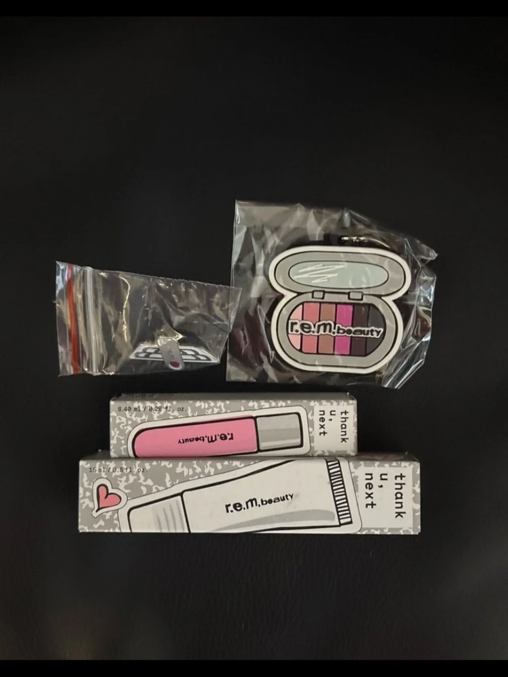 R.e.m on your TUN utmost importance , 7 rings , pin & keychain